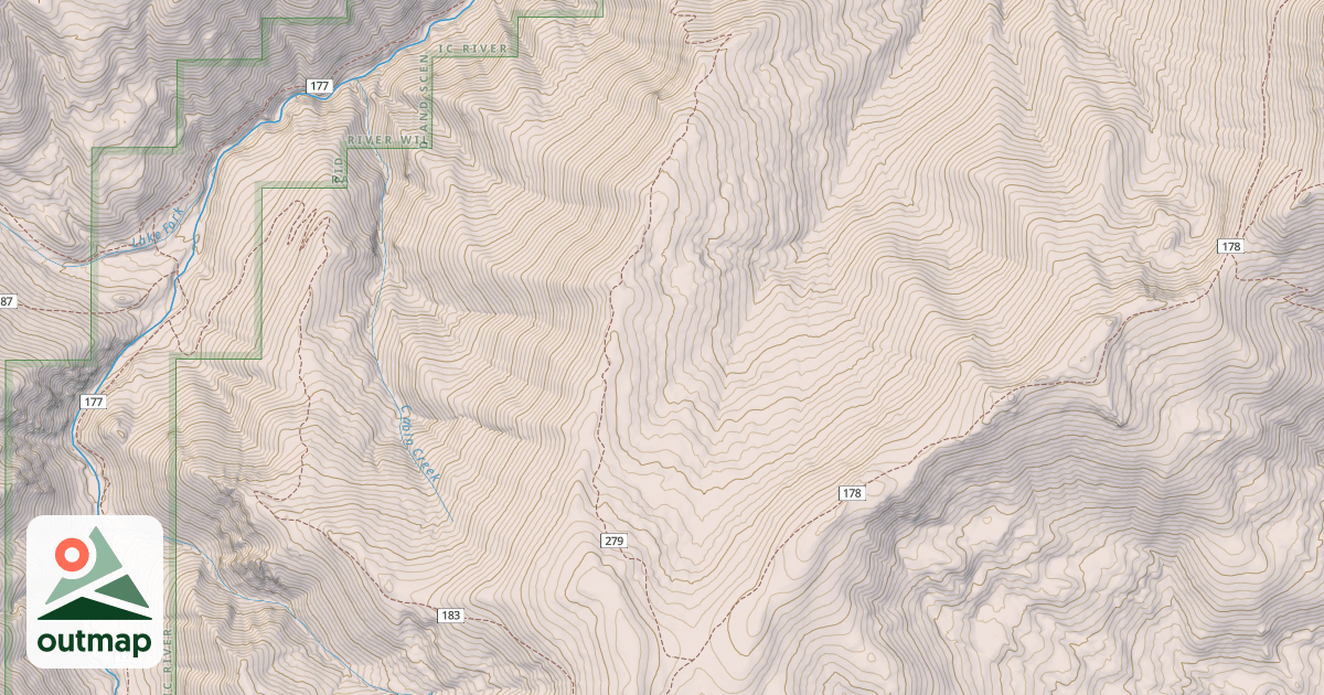 Map of FRYPAN CREEK