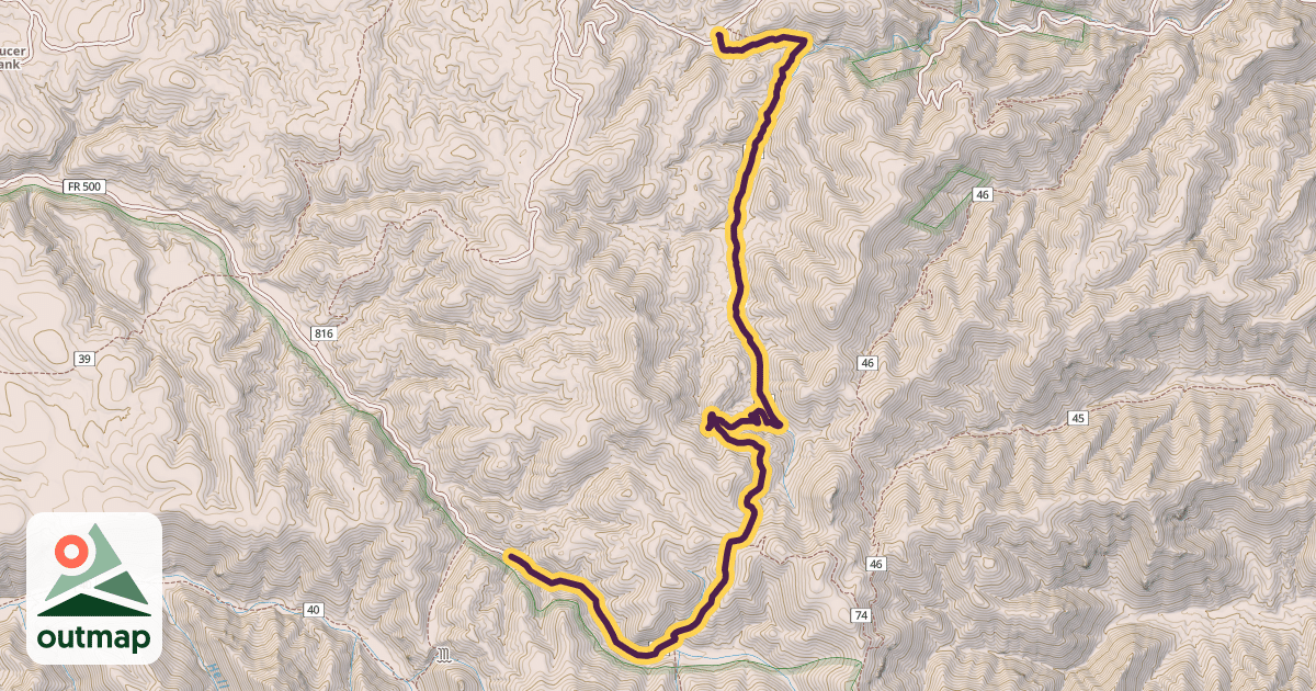 Map of Caledonia Trail #42