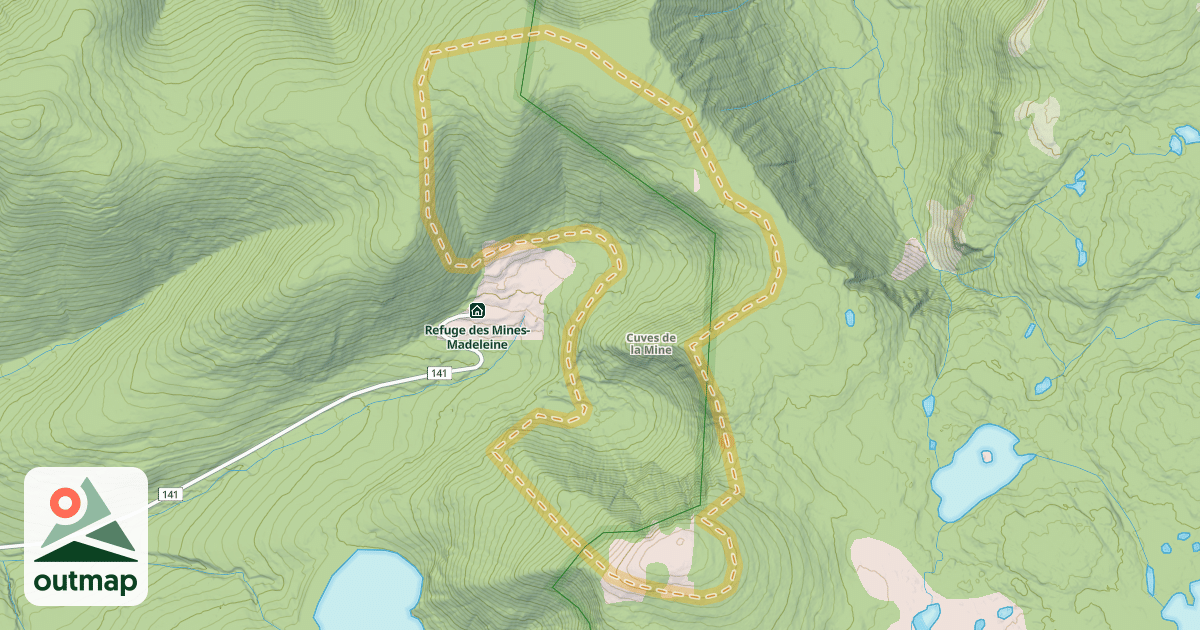Map of Cuves de la Mine