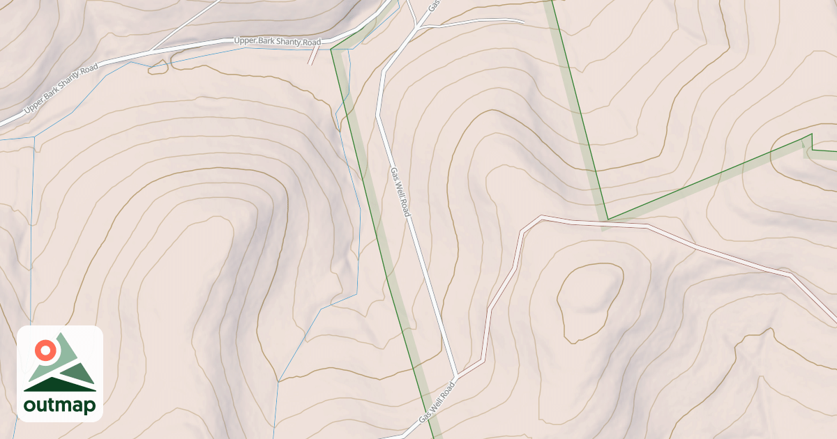 Map of Susquehannock State Forest Snowmobile Trails