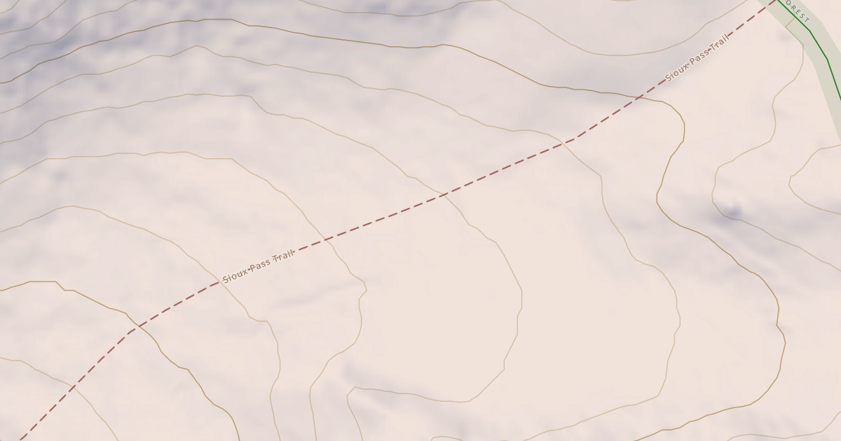 Map preview of Cd South Snowmobile Trail