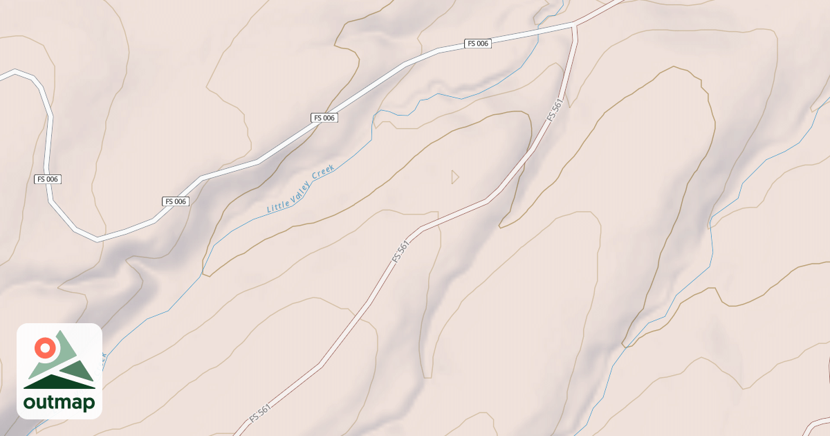 Map of LITTLE VALLEY CREEK