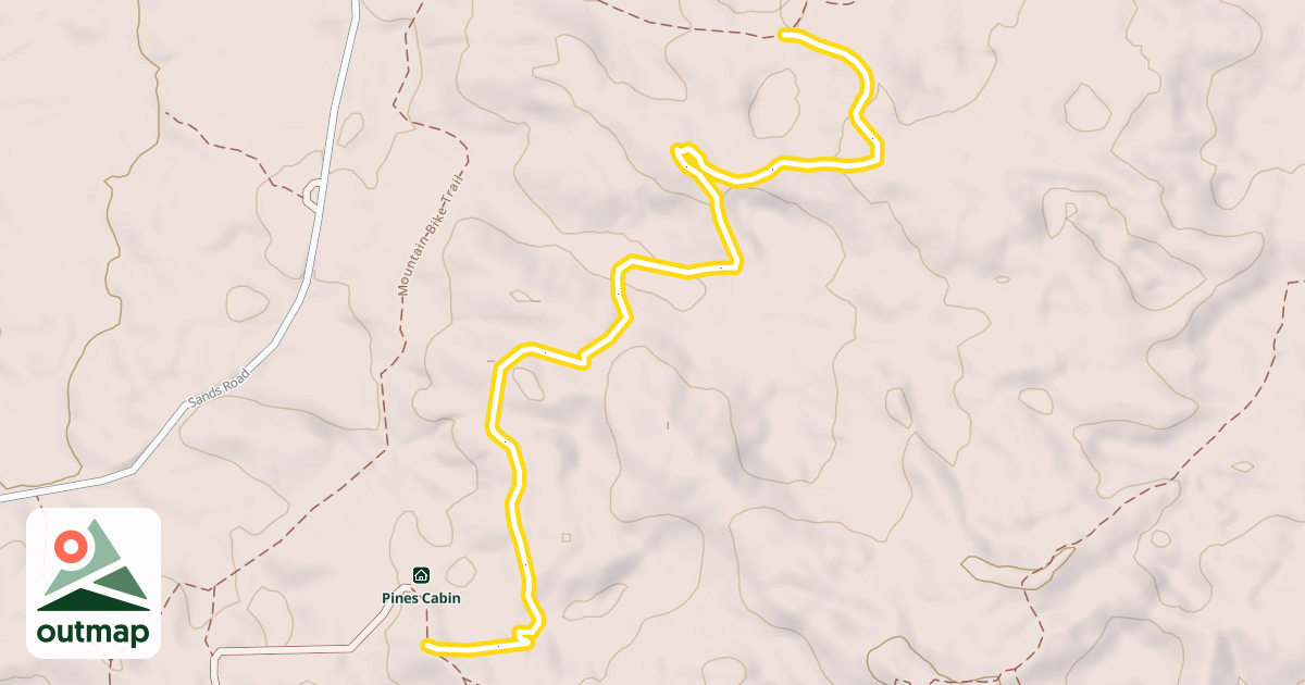 Map of Mountain Bike Trail