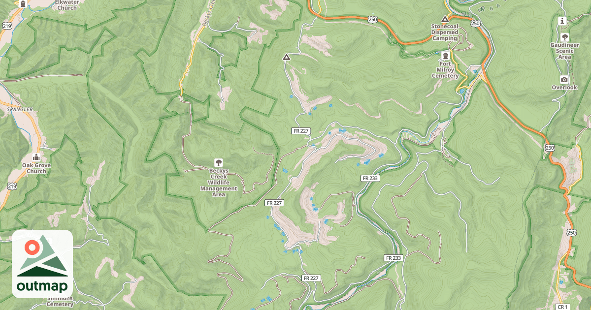 Map of OLD MINE