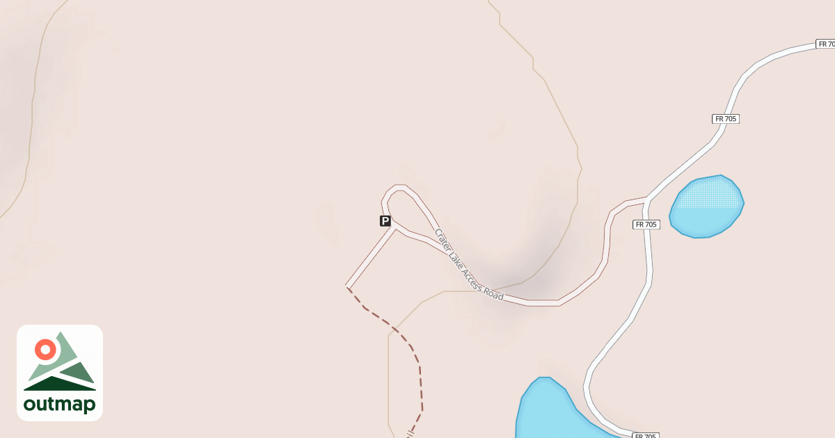 Map of Crater Lake Jeep Camp Loop