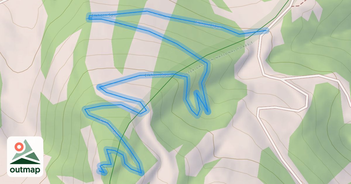 Map of Elkhorn Spur