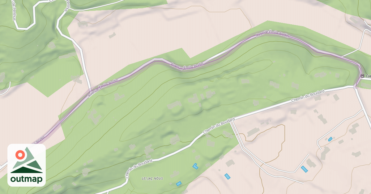 Map of Avenue Émile Bodin