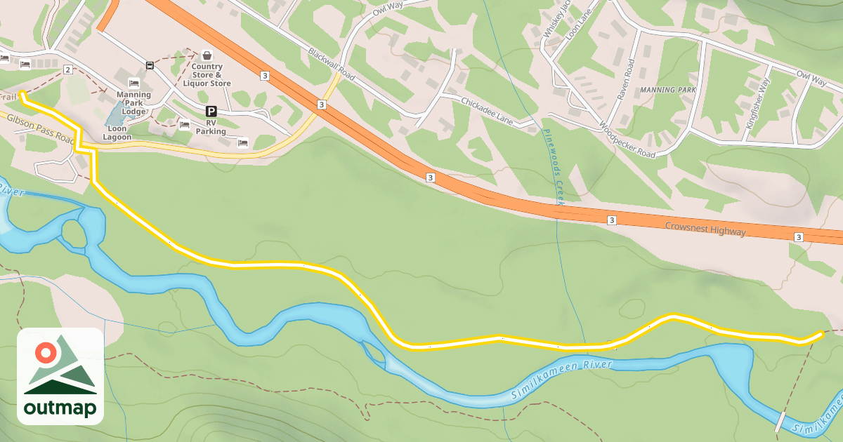 Map of Beaver Pond Trail