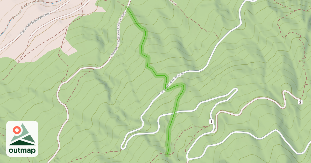 Map of Chemin du Clot de Triomphe