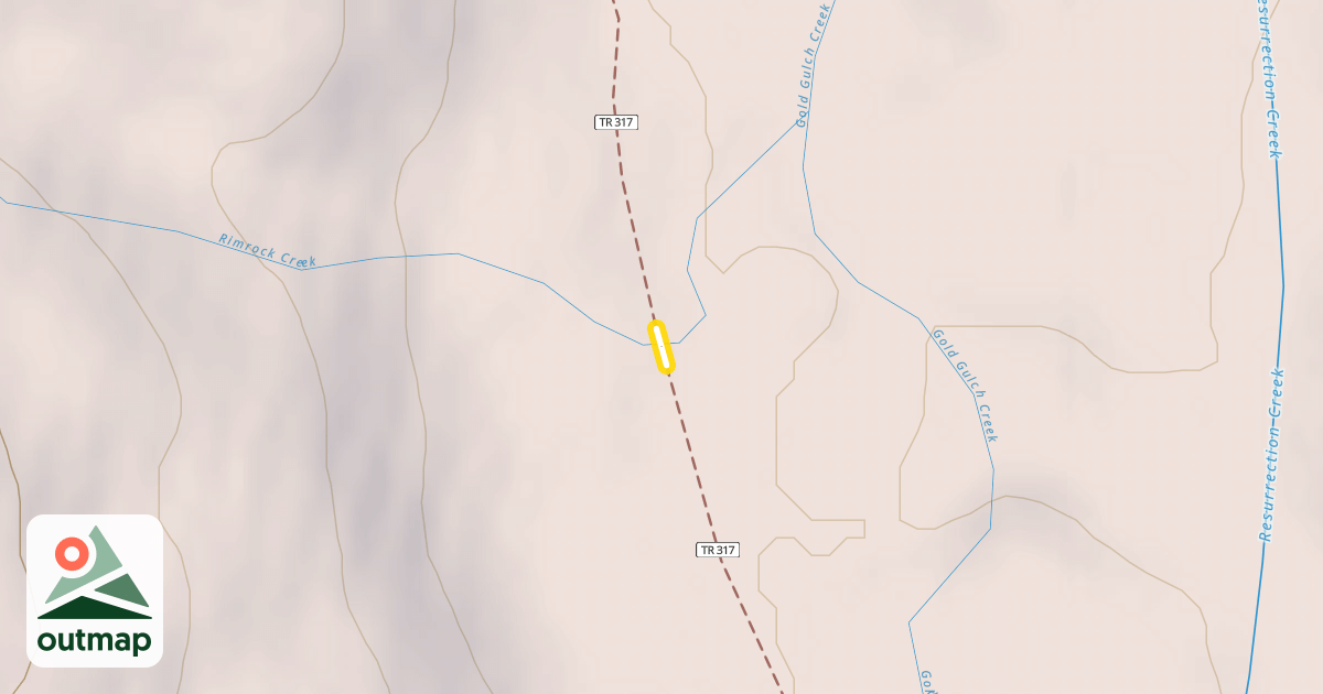 Map of Resurrection Pass Trail