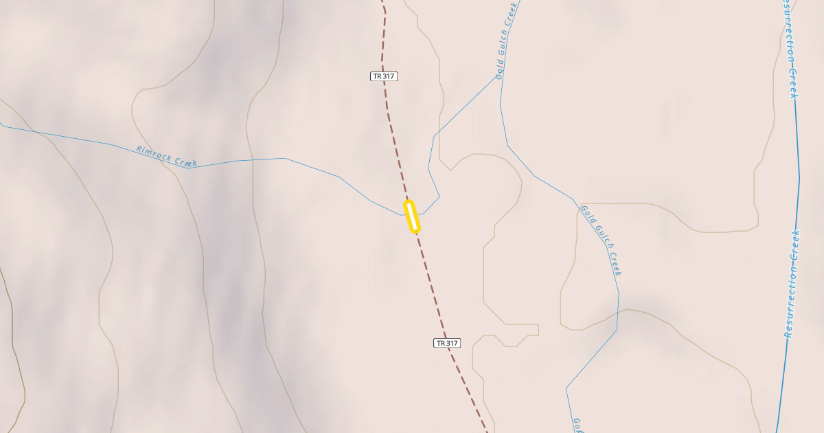 Map preview of Resurrection Pass Trail