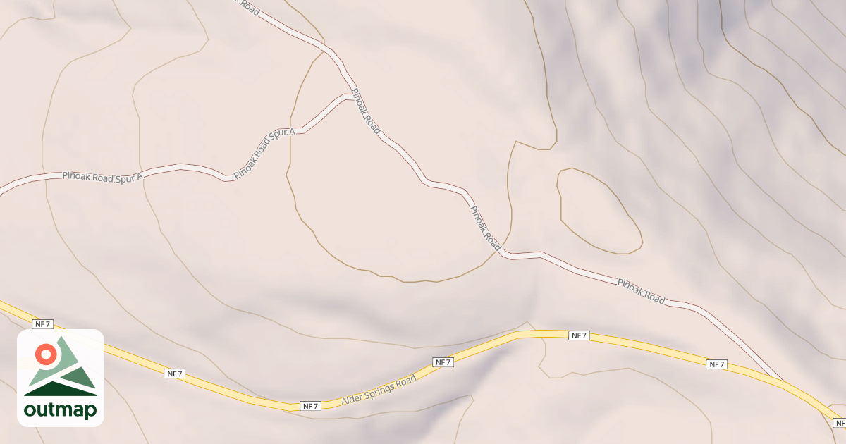 Map of PINOAK SPUR A