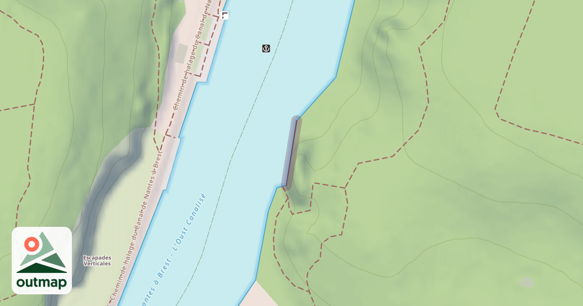 Map of L'Île aux Pies - Secteur de la Cabane