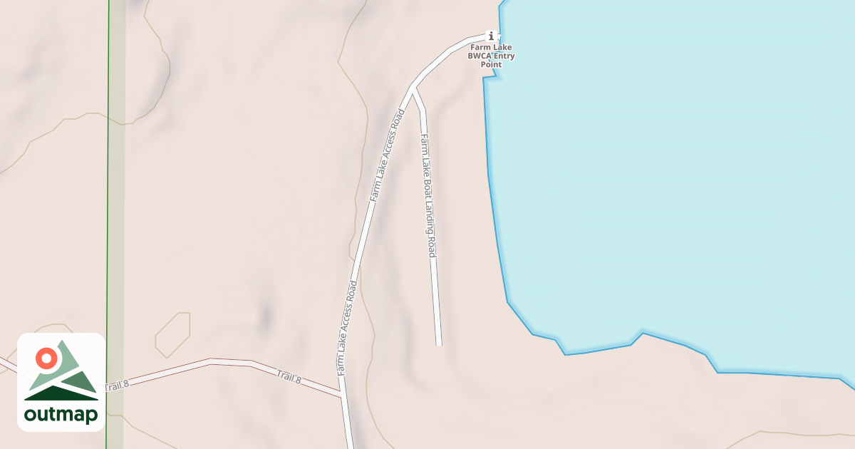 Map of FARM LAKE BOAT LANDING SPUR A