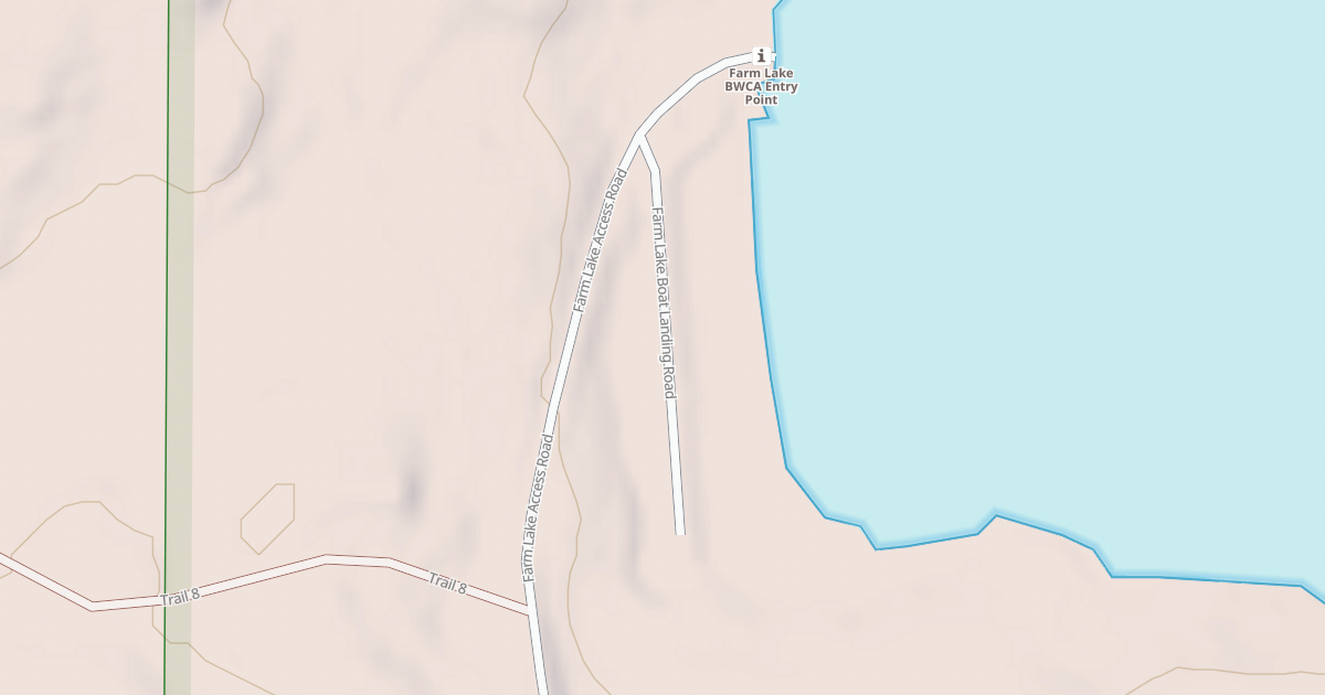 Map preview of FARM LAKE BOAT LANDING SPUR A