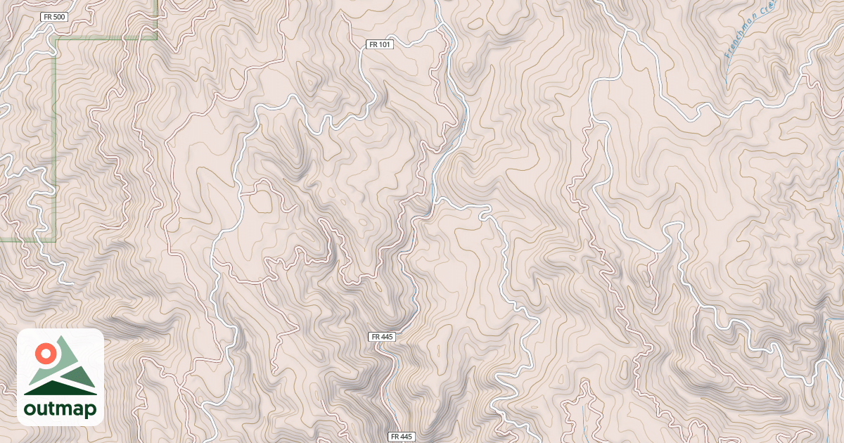 Map of CANYON CREEK