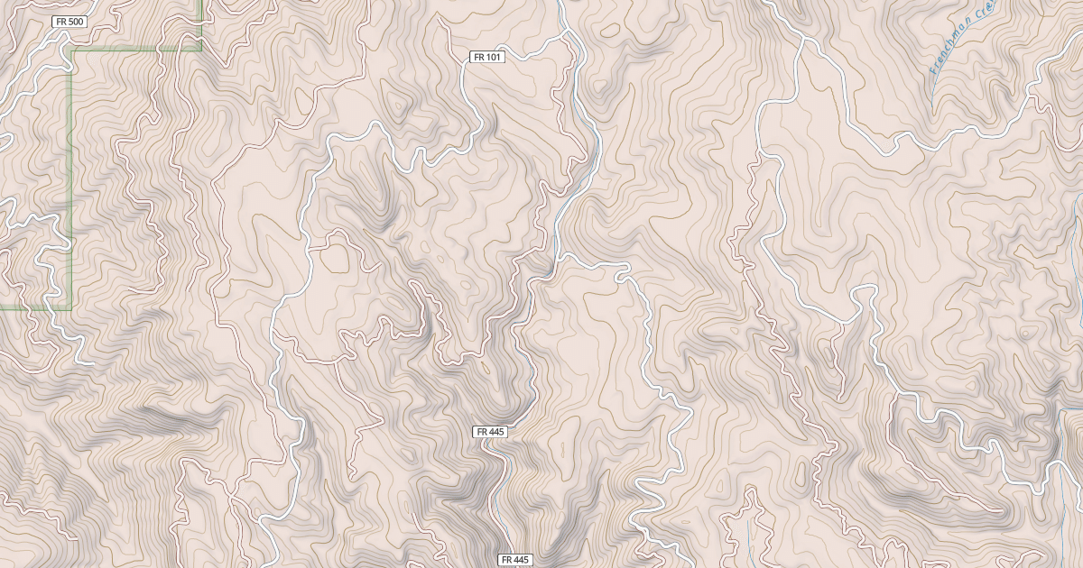 Map preview of CANYON CREEK