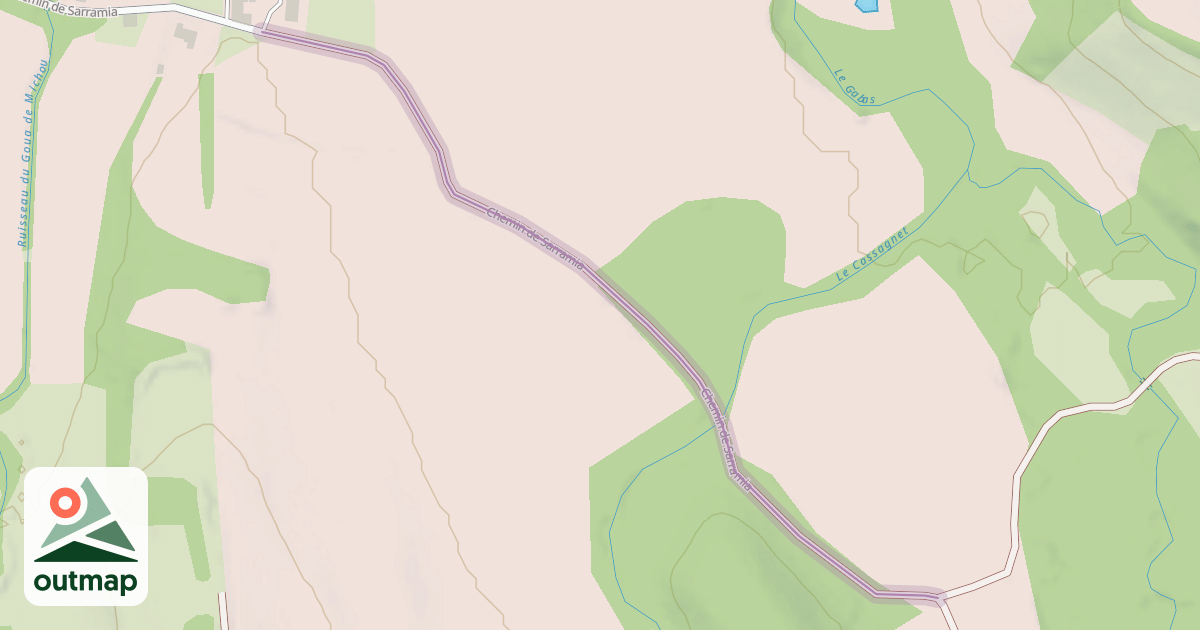 Map of Chemin de Sarramia