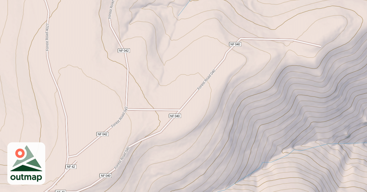Map of COUNT CHUTE RIDGE
