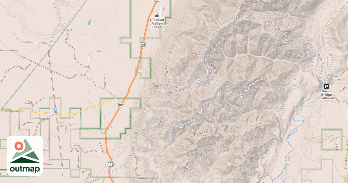 Map of QUINAULT RIDGE RD NIELTON COMM