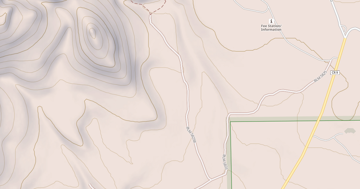 Map preview of BLM National GTLF Public Motorized Roads 41009ee7-e08d-4f81-ad96-2c395b2a5777