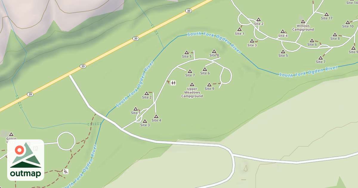 Map of UPPER MEADOWS CG