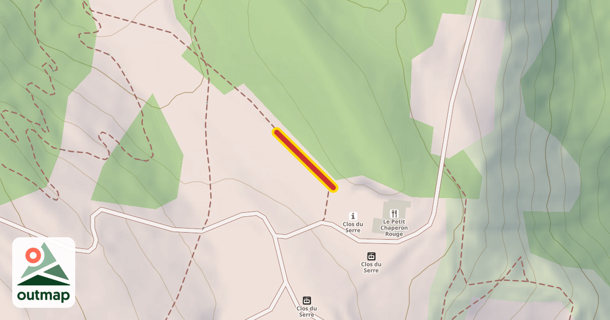 Map of Clos du Serre