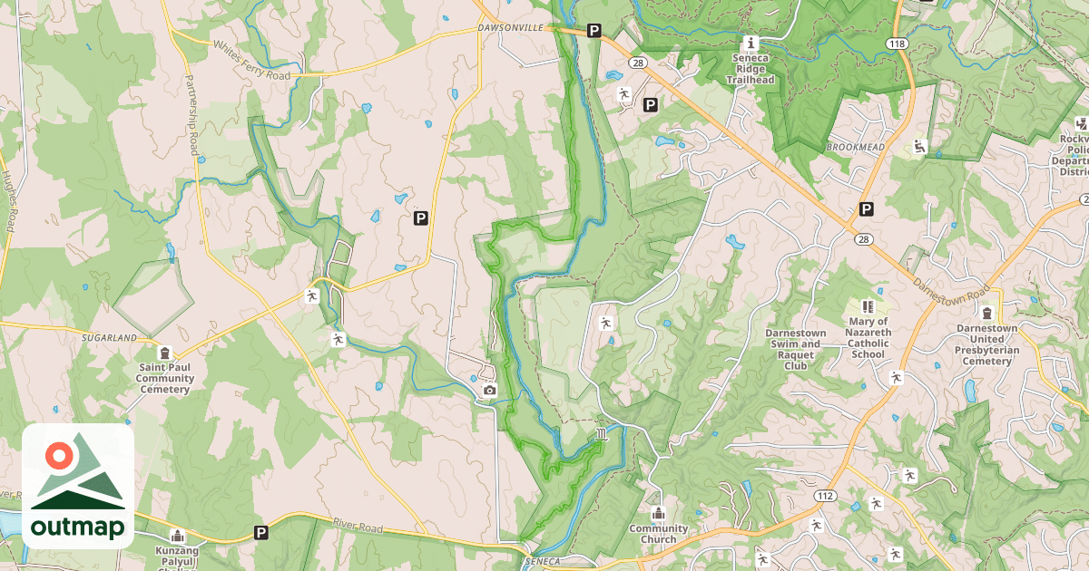 Map of Seneca Bluffs Trail