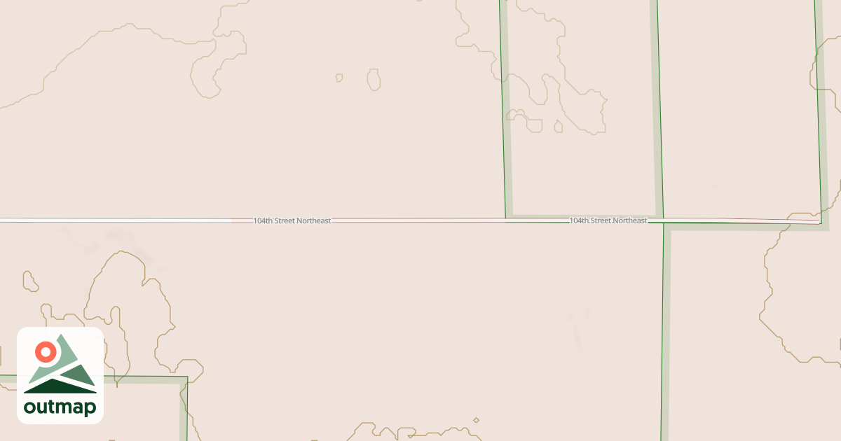 Map of 104TH STREET NORTHEAST