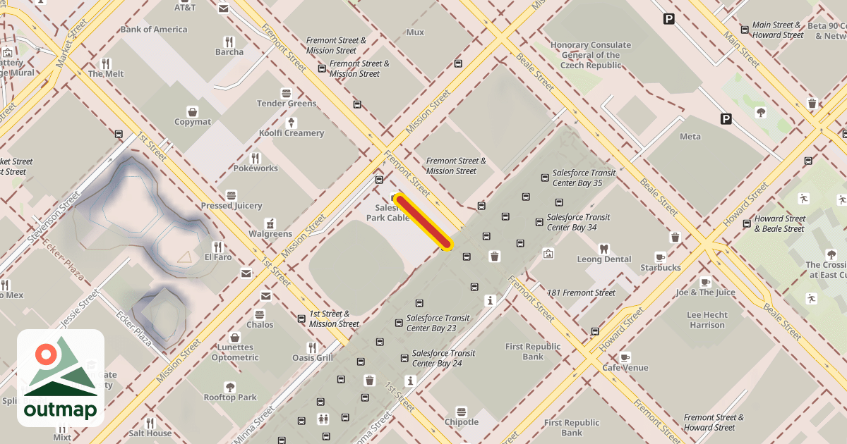 Map of STC Aerial Tram