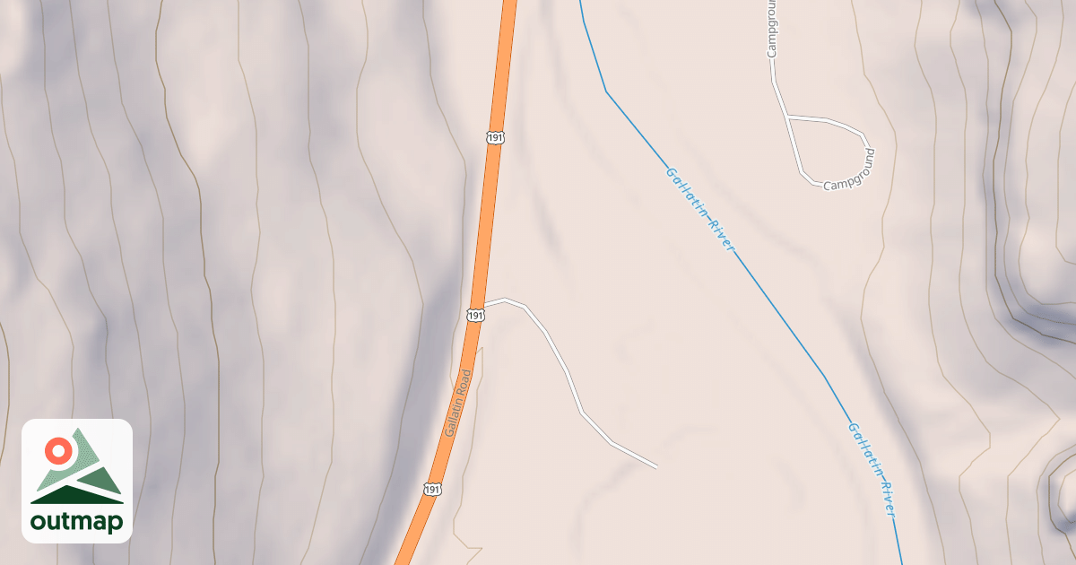 Map of GALLATIN RIVER ACCESS MP 41.2