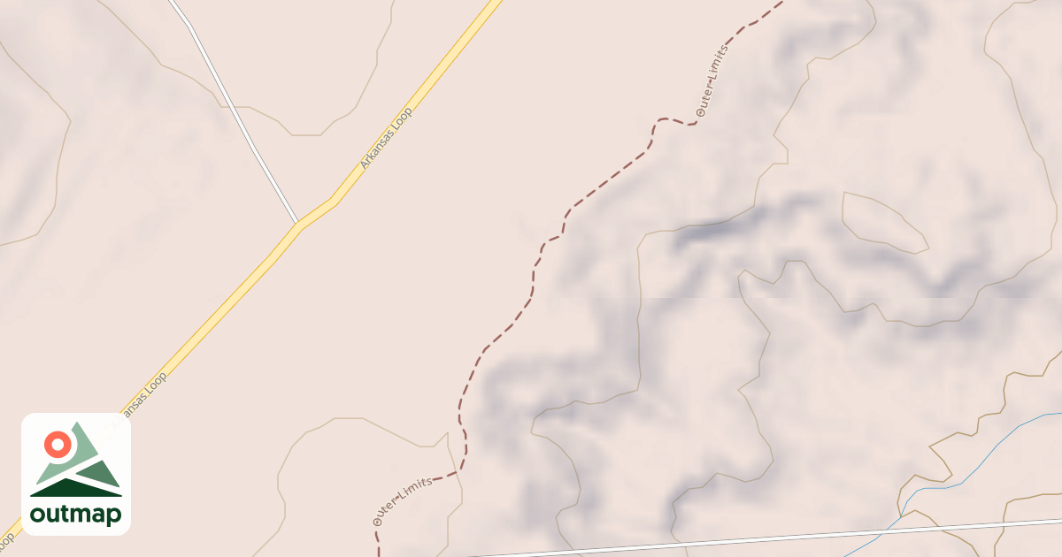 Map of Alien Run Trail (Outer Limits Loop)