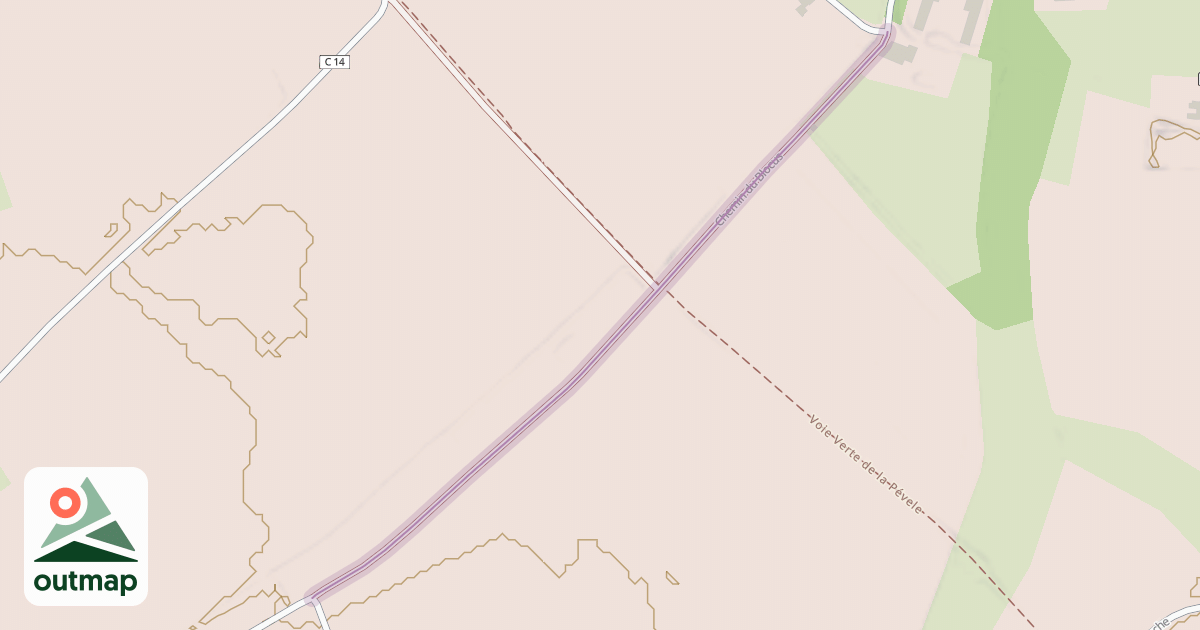 Map of Chemin du Blocus