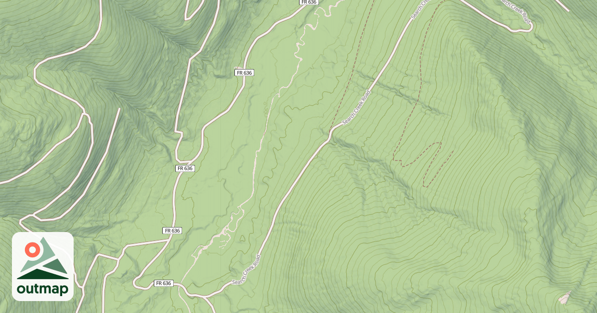 Map of SEARCH CREEK
