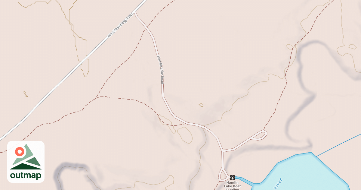 Map of HAMLIN LAKE