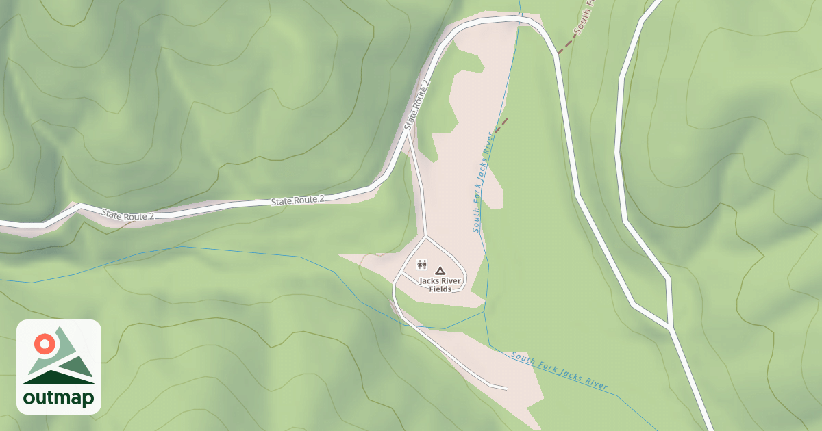Map of JACK'S RIVER FIELD