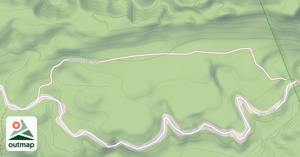 Map of Mohihi-Camp 10 Road