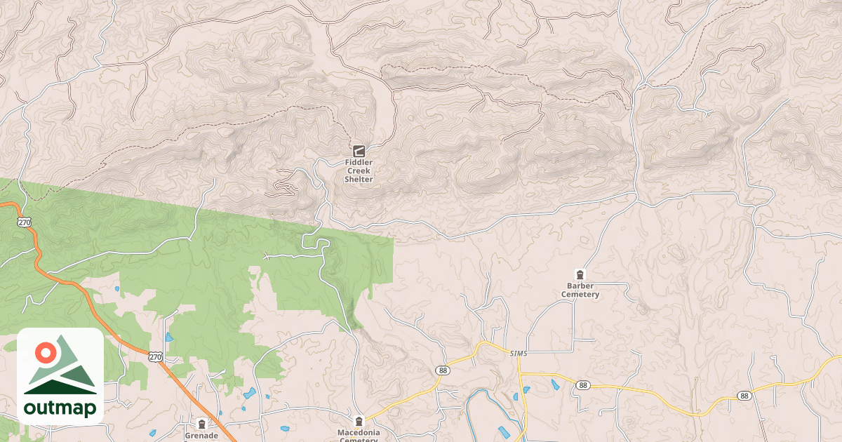 Map of SIMS FIDDLER CREEK