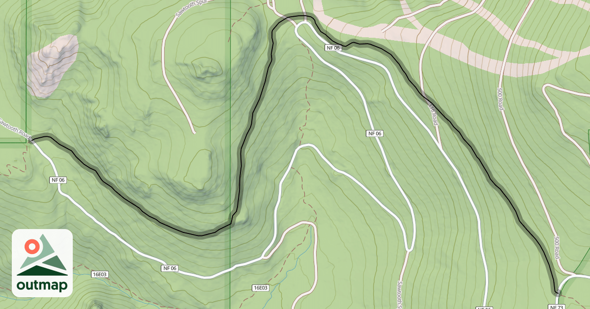 Map of Big Chief Trail (Upper)