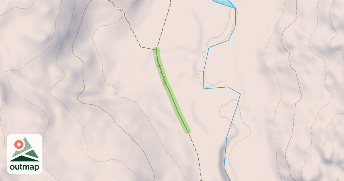 Map of Highline Trail