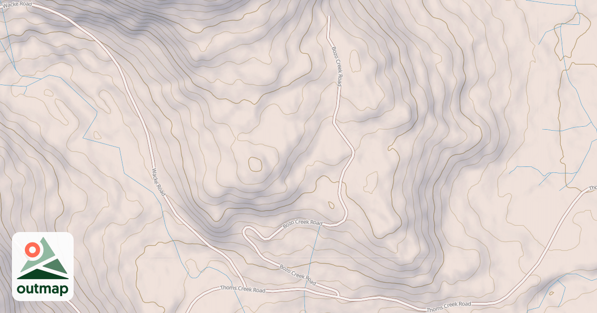 Map of BOZO CREEK