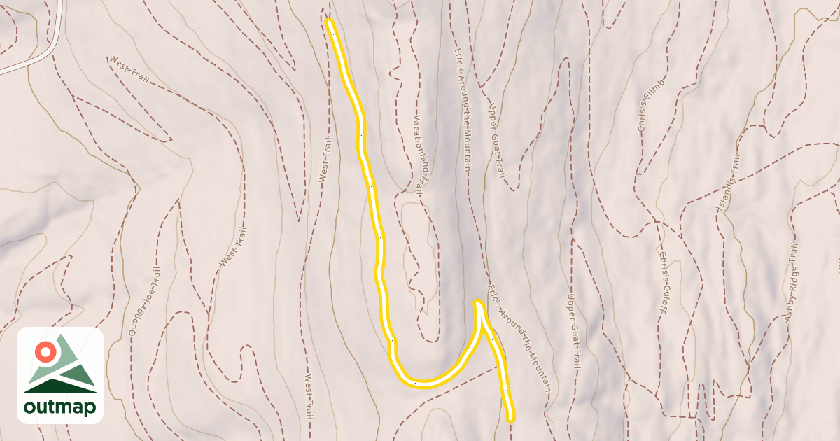 Map of Eric's Around the Mountain