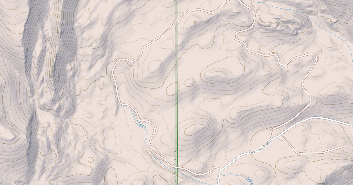 Map preview of TEEPEE CREEK