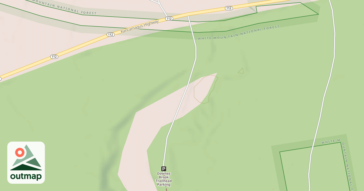 Map of DOWNES BROOK EAST