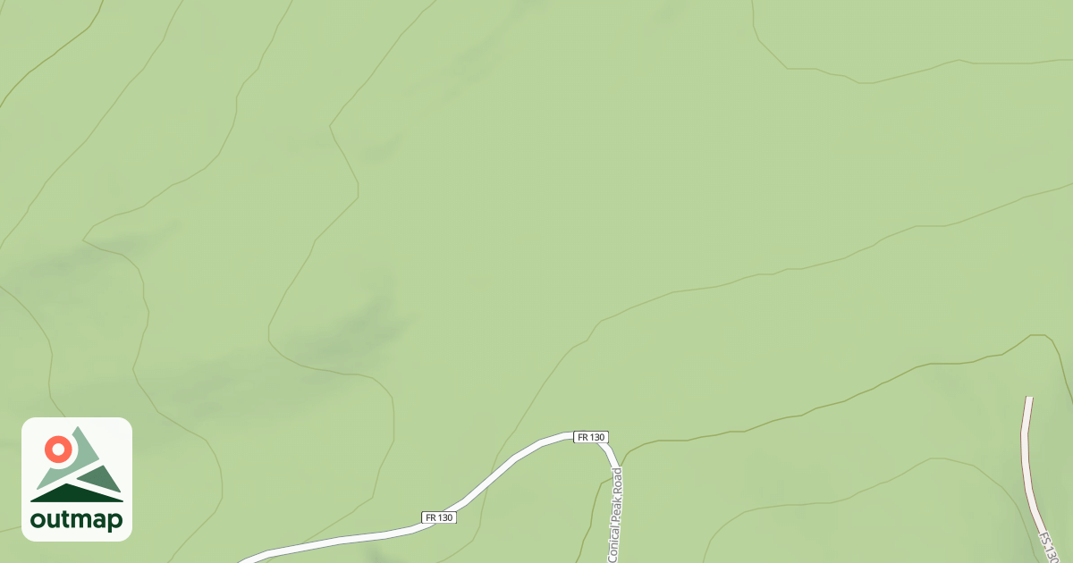 Map of CONICAL PEAK 3B