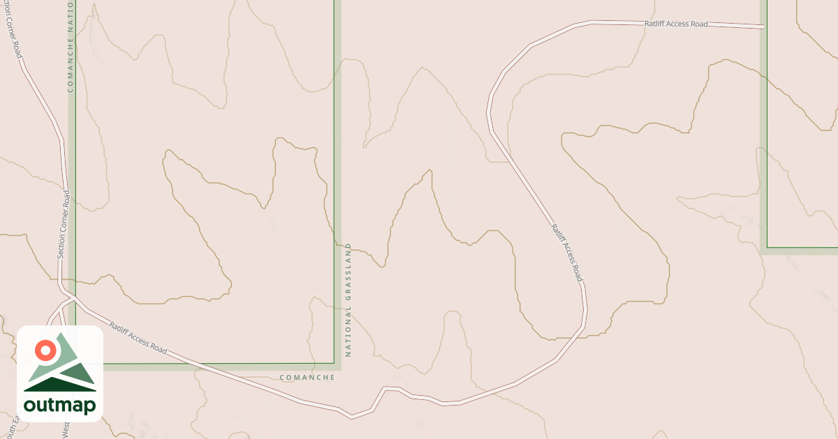Map of RATLIFF ACCESS