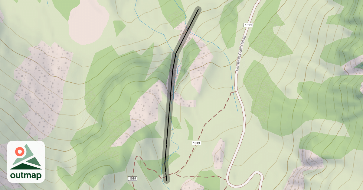 Map of Hot Foot Gully