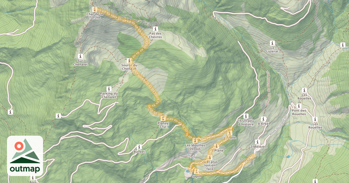 Map of Char de la Turche — Tioulévé/Lieulever