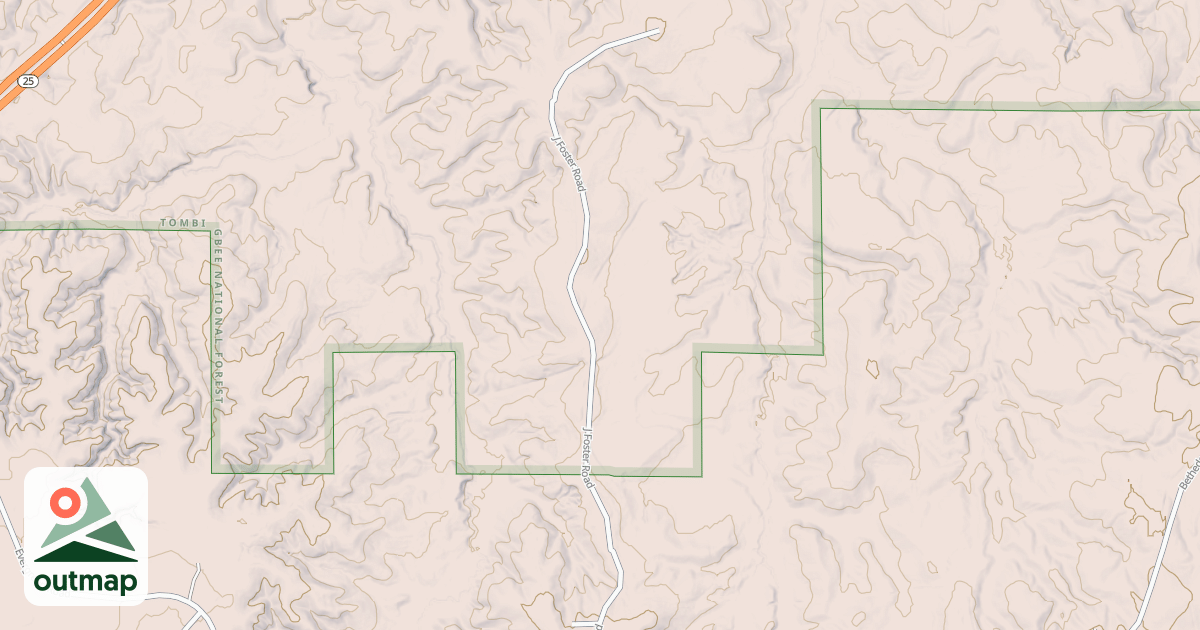 Map of USFS National Forest System Roads {D31A1A21-59F2-4766-9F68-EFCC1235FB26}