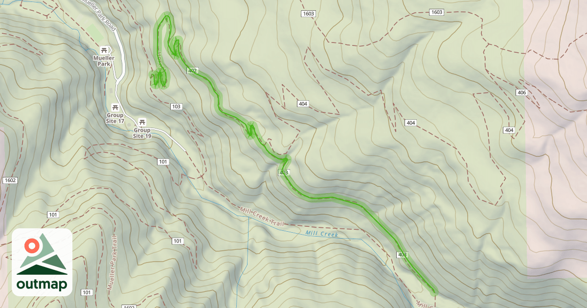 Map of Hornet Trail